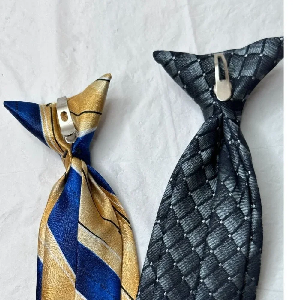 Tie Adjustable Youth Two Clip on One Around the Neck Celebration Career Dress up